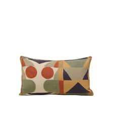 Housse De Coussin  Motif graphique brodé au point de chainette Madura