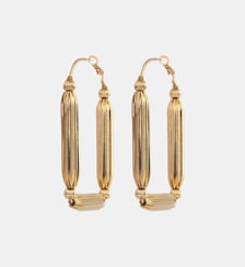 Boucles d'oreilles rectangulaires créoles   - Inti Satellite