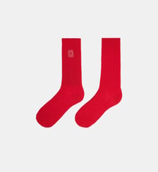 Chaussettes côtelées à logo Sandro