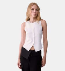 Gilet en maille avec détail en dentelle Liu Jo