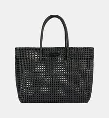 Cabas tressé avec patch Sandro
