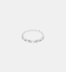 Bague Vittore, Taille marquise, Blanche, Métal rhodié Swarovski