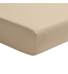 Drap housse uni en percale de coton, bonnet de 35cm, PREMIÈRE Essix