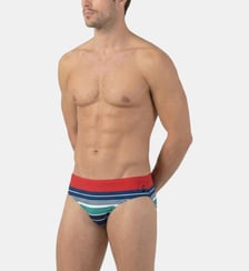 Slip De Bain À Rayures Rétro Ron Dorff