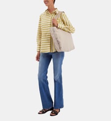 Sac cabas PARIS en Lin et en Coton Ines de la Fressange Paris