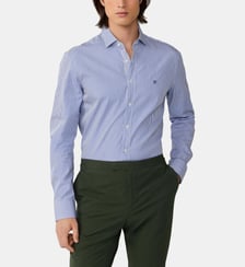 Chemise ajustée coton à rayures Hackett London
