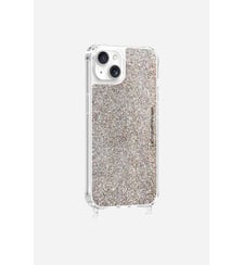 Coque de téléphone paillettes avec anneaux pour iPhone 14 Plus La Coque Française