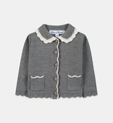 Cardigan -   laine col claudine broderie anglaise Tartine Et Chocolat