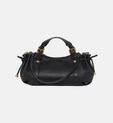Mini sac à main en cuir grainé intérieur métallisé– 12H Gerard Darel