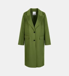 Manteau long droit lainage Ikks