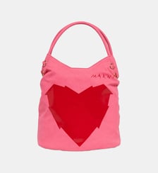 Sac à motif cœur sur le devant Marni