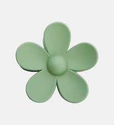 Pince à cheveux fleur verte Balaboosté
