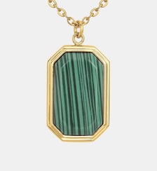COLL. mono-motif Mason en Acier 316L avec malachite vert Phebus