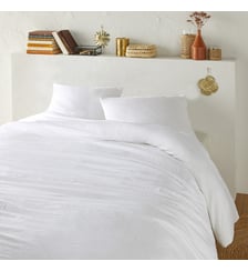 Parure de lit microfibre lavée polyester recyclé La Redoute Interieurs