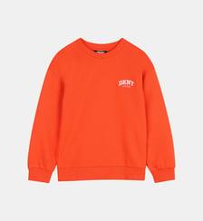 Sweat col rond siglé DKNY