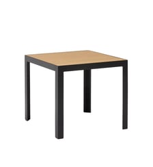 Table D'Appoint  Plateau en enduit effet béton et piètement métal noir Madura