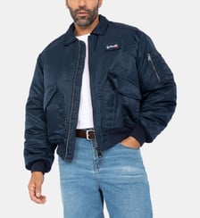 Bomber CWU coupe 90's en nylon recyclé Schott