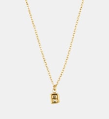 Collier à pendentif lettre B acier inoxydable Balaboosté