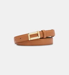 Ceinture fine en cuir signature Lancel