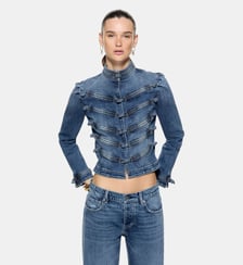 Veste en denim avec alamari Liu Jo