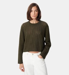Pull tricot ajouré Ikks