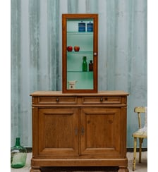 Petite vitrine en bois Victoria N°237- Produit chiné Debongout