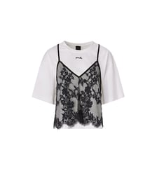 T-shirt avec top en dentelle Pinko