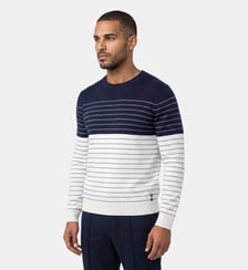 Pull en coton à fines rayures Ron Dorff