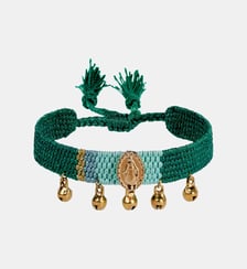 Bracelet en tissu réglable avec cabochon central et pampilles CIPRA Hipanema