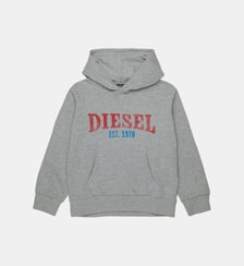 Sweat à capuche avec logo Diesel Kids