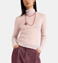 T-Shirt ine en jersey gauffré avec lurex Momonì