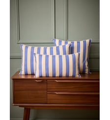 Housse de coussin rayée coton et lin Cyrillus