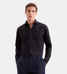 Chemise en jersey 1/1 Regular Col Kent Seidensticker