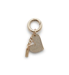 Breloque cœur en métal avec strass Diesel