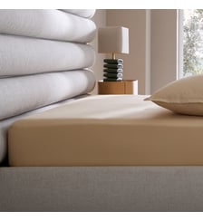 Drap-housse percale de coton 120 fils, bonnet 30 cm AM.PM