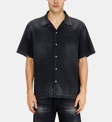 Chemise à manches courtes en denim Diesel