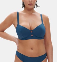 Haut de maillot de bain avec armatures - Bleu mystère Simone Pérèle