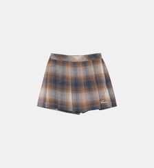Jupe-short à motif carreaux Amiri