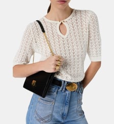 Pull en crochet à manches courtes - LAZARE Gerard Darel