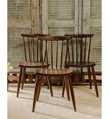 Lot de 3 chaises en bois Claude N°1566- Produit chiné Debongout