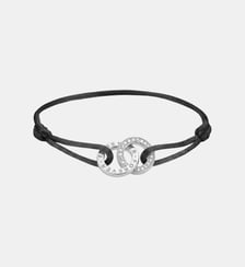 Bracelet textile Together noir avec zirconia Thomas Sabo