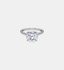 Bague solitaire Eternity, Diamants de synthèse 3 ct tw, Forme ronde, Or blanc 18 carats Swarovski