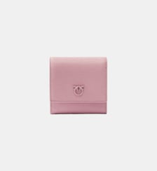 Porte-monnaie carré en cuir saffiano Pinko