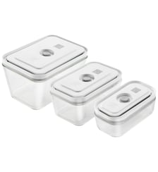 Set de 3 boîtes sous vide verre rectangulaire Zwilling