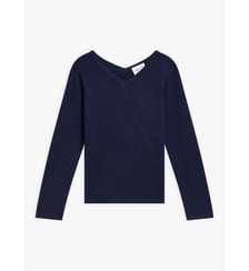 pull Kristen en jersey de cachemire bleu marine Agnès b.