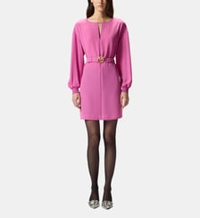 Robe courte en crêpe technique Pinko