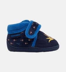 Chaussons Bottillons à fermeture à scratch, bon maintien du pied, semelle antidérapante Isotoner