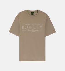 T-shirt en coton stretch avec logo artistique BOSS