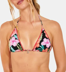 Haut de bikini triangle à imprimé Banana Moon