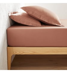 Drap housse uni polycoton, bonnet 25cm La Redoute Interieurs